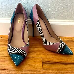 ALDO mixed pattern size 7 heel